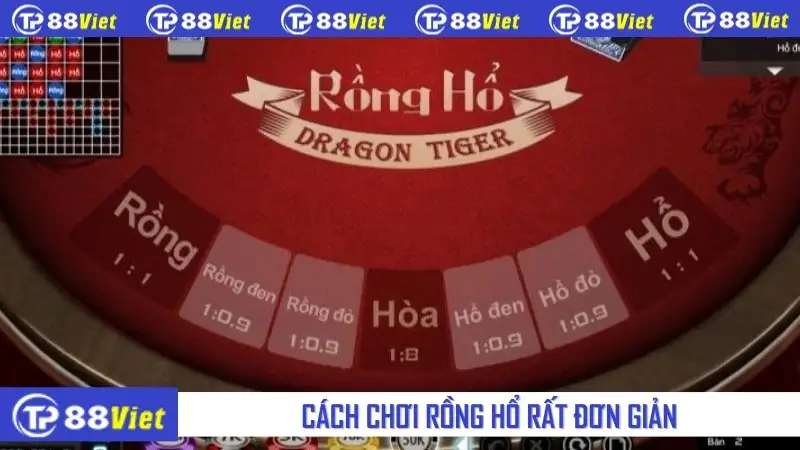 Cách chơi Rồng Hổ rất đơn giản